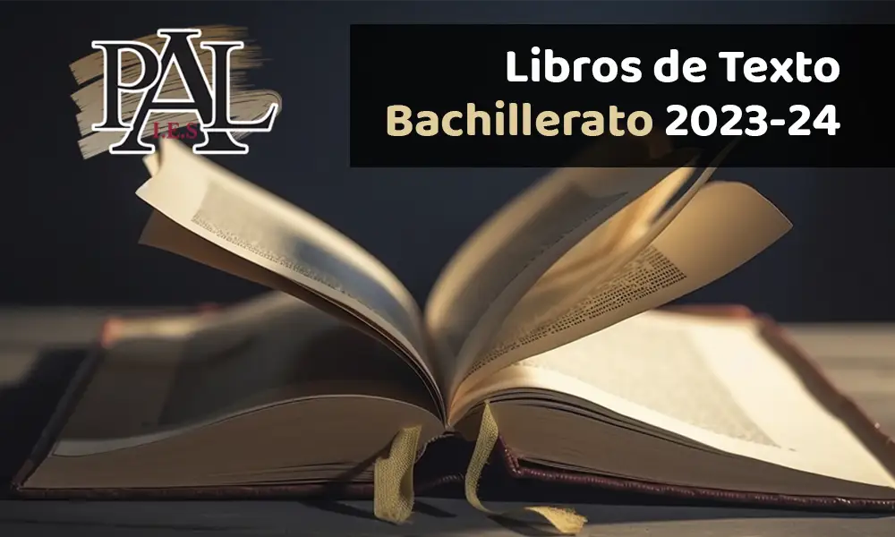 LIBROS DE TEXTO BACHILLERATO 2023-2024