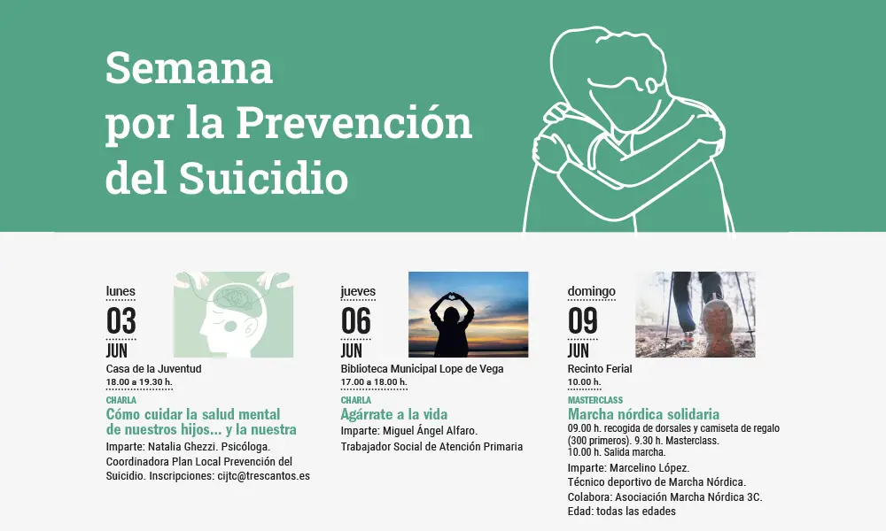 Semana por la prevención del suicidio. Ayuntamiento de Tres Cantos