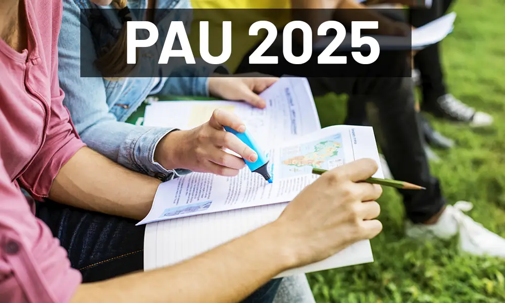 PAU 2025. Fechas de las convocatorias ordinaria y extraordinaria